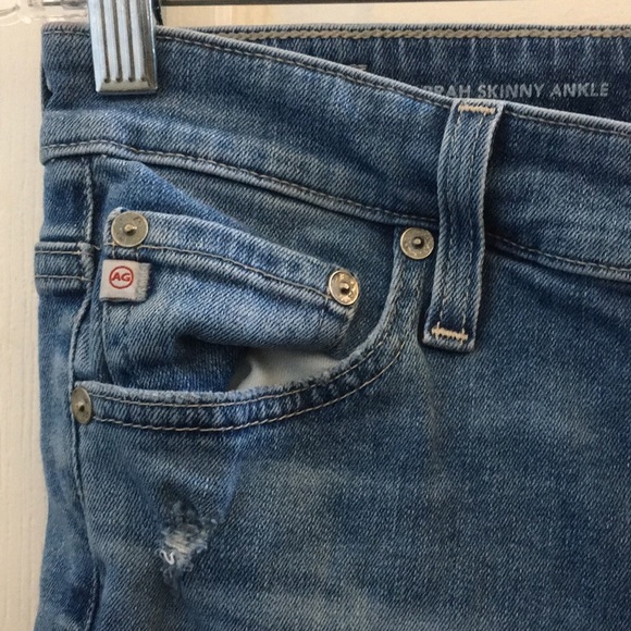 LADIES’ Adriano Goldschmied Distressed Farrah Skinny Ankle Denim Jeans 28 - Picture 5 of 16